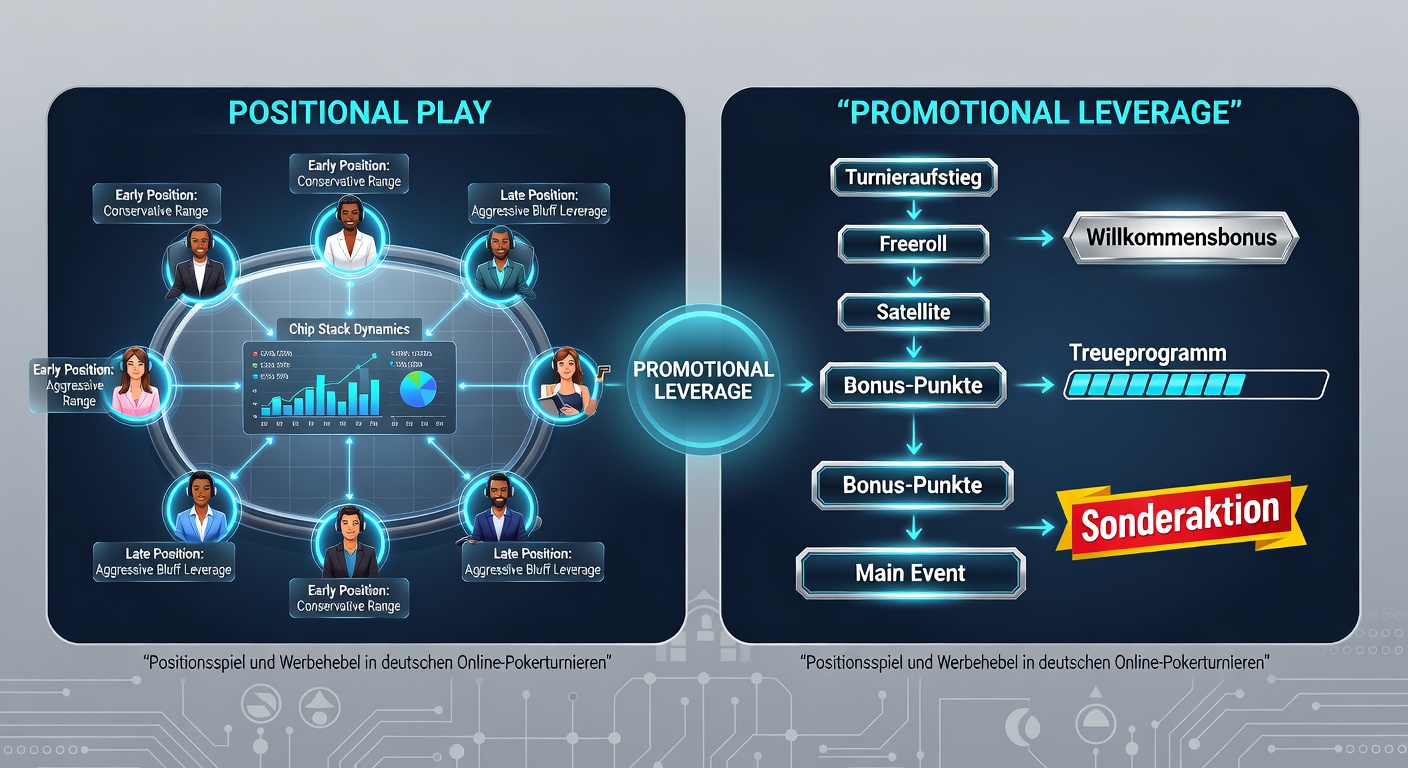 Grafik zur Integration von Promotionen und Positionsvorteilen in deutschen Poker-Turnieren